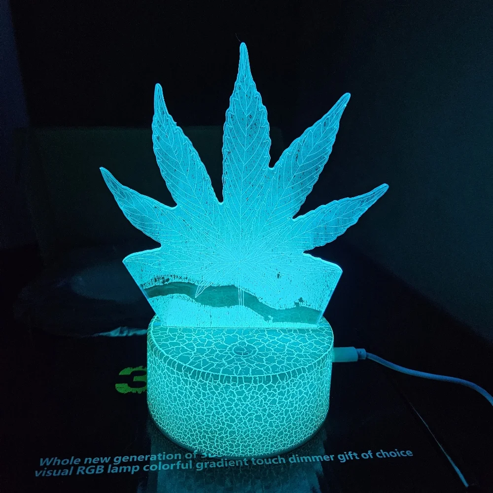 3D Leaf Design Night Light - Picture 9 of 14